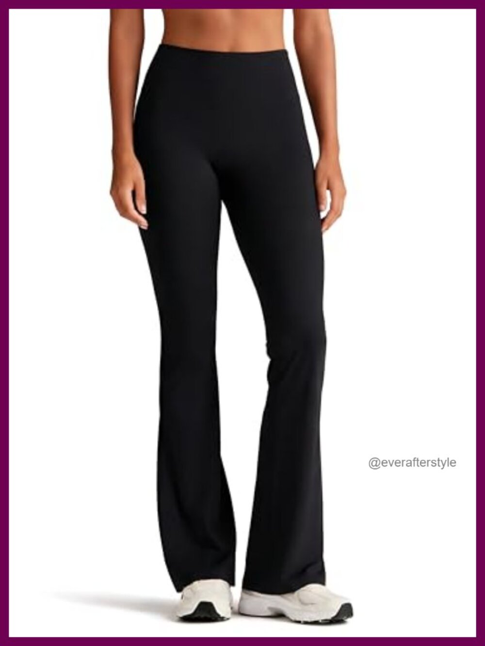 High Waisted Flare Leggings Bootcut Yoga Pants Tummy Control
